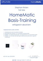 HomeMatic Basis-Training, Stephan Kirsten HomeMatic Basis-Training, Stephan Kirsten